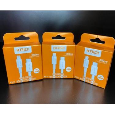 Imagem de Cabo Tipo-C Entrada Lightning PD 30W 1 Metro Kaidi
