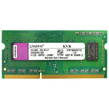 Imagem de Memória Ram Para Notebook Kingston Ddr3 1gb 1600mhz - Kvr1066d3s7/1g