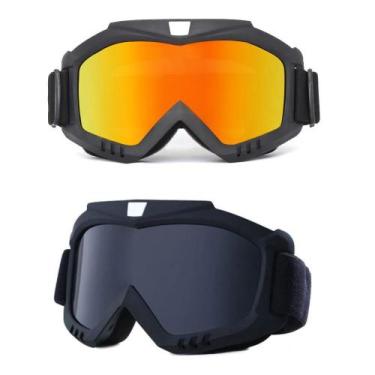 Imagem de Kit 2 Óculos Uv Jet Ski Snowboard Esqui Motocross Paintball - PENDULAR