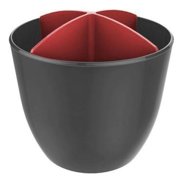 Imagem de Escorredor de Talheres e Utensílios Chumbo - Crippa, Vermelho