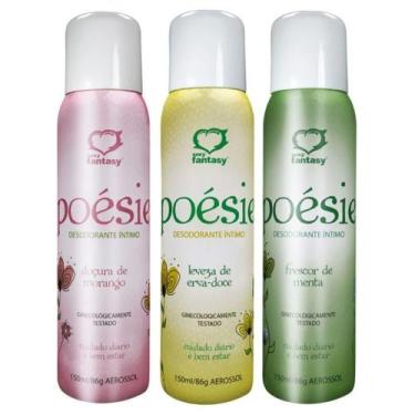 Imagem de Poésie Desodorante Íntimo Aerossol 150ml Sexy Fantasy, Menta