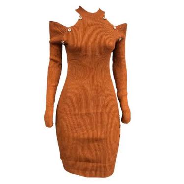 Imagem de Vestido Manga Longa Feminino Tricote Sweet Linha Premium - Anj Modas, 
