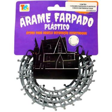 Imagem de Decoração Halloween de Terror Arame Farpado de Brinquedo Fake pra Fest