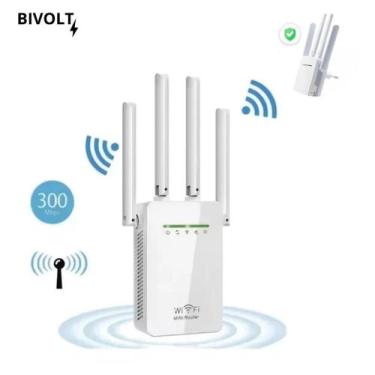 Imagem de Repetidor 4 Antenas: Sinal Wi-Fi Em Toda A Casa - Jp Utilidades