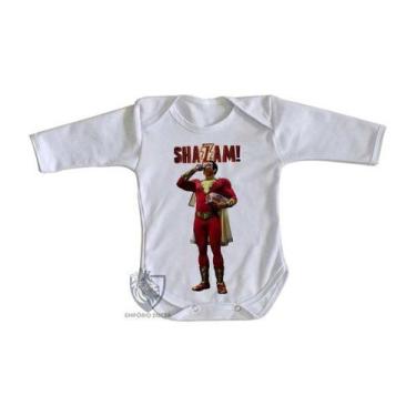 Imagem de body nenê criança roupa bebê manga longa Shazam - Empório Dutra, M   (