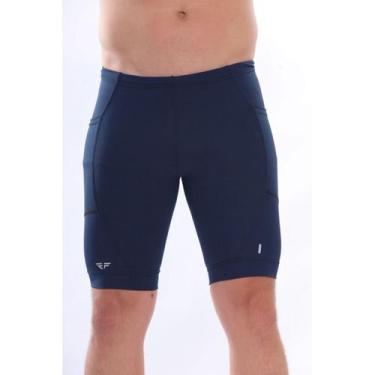 Imagem de Bermuda De Compressão Masculina Com Bolso Corrida - ElementFit, Azul m