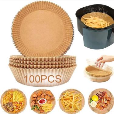 Imagem de Forma Descartável Para Air Fryer 16cm Kit 100 unid Papel - Top