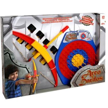 Imagem de Jogo Arco e Dardos Infantil Lança Flecha Brinquedo Menino E Menina Elk
