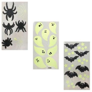 Imagem de Tatuagem Infantil Halloween Temporárea Que Brilha no Escuro - Fantasia