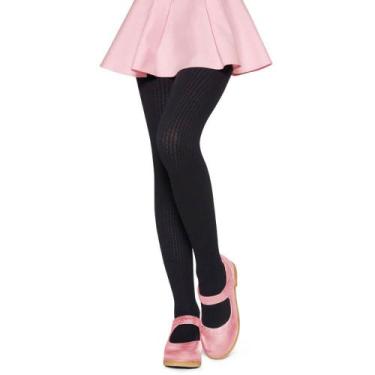 Imagem de Meia-Calça Infantil Lupo 02597-001 Fio 70, Preto, M