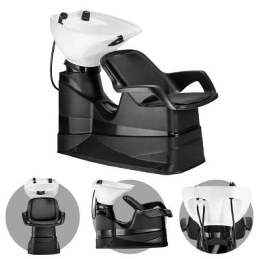 Imagem de Lavatório de Cabeleireiro Reclinável com Cuba de Porcelana Dompel Cham