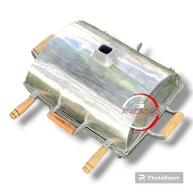 Imagem de Churrasqueira de alumínio batido grande+ linha PREMIUM - Atacadão do A