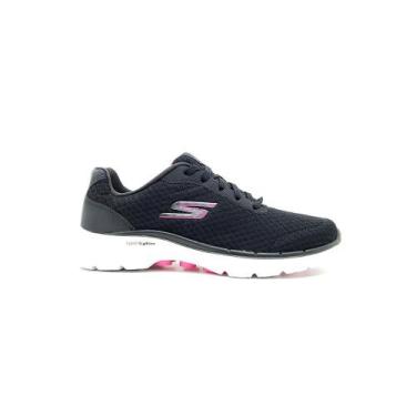 Imagem de Tênis Skechers Go Walk Iconic Feminino 124514, 35, Preto, Pink