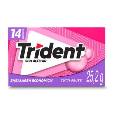 Imagem de Goma de Mascar Trident Tutti Frutti 14 Unidades