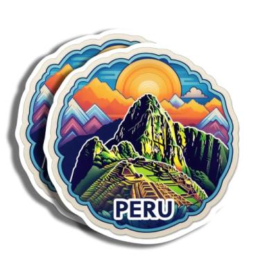 Imagem de Adesivos Peru - Decalque de 12,7 cm - Marcos famosos - para bagagem, laptop, garrafa de água, carro, scrapbooking - Lembrança do Peru - Mais de 130 opções para escolher - Impresso em látex - Feito nos