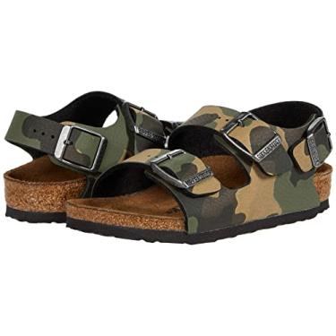 Imagem de Birkenstock Sandália infantil Milano, Desert Soil Camo Khaki, 2-2.5 Narrow Little Kid