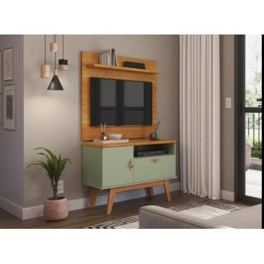 Imagem de Rack + Painel SI 90cm Estilo Retrô  Para TV Até 32'' Polegadas Cor  Ci