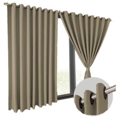 Imagem de cortina blackout Brenda quarto de janela 5,50 x 2,70 cinza - Bravin Co