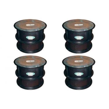 Imagem de Kit C/4 - Para-Raio Caixa Inspecao Pvc 12'' Sem Tampa - Raycon