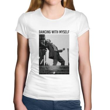 Imagem de Baby Look Algodão Dancing with myself - Foca na Moda, Branco, P