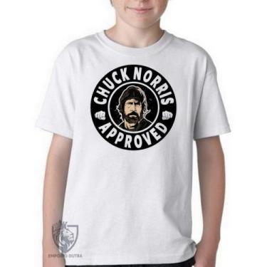 Imagem de Camiseta Infantil ou adulto  Chuck Norris approved Blusa Criança todos