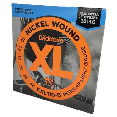 Imagem de Encordoamento Guitarra 10-46 EXL110-B D'Addario Nickel Wound - Daddari