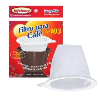 Imagem de Coador Filtro de Pano Sintético Para Café Longa Vida 103 - Injetemp