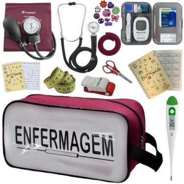 Imagem de Kit Enfermagem Completo Top + Medidor Glicose  - PREMIUM, P.A. MED, IN