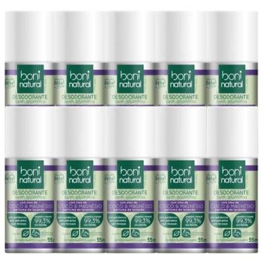 Imagem de Kit 10 Desodorante Boni Natural Roll-On Natural Coco E Magnésio Vegano