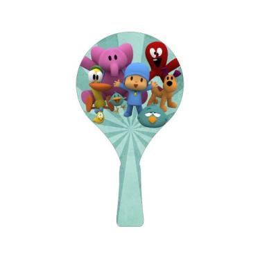 Imagem de Raquete para Tênis de Mesa 24,5x13,5 Kit 10un Mdf Madeira Adesivado - 