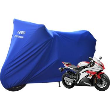 Imagem de Capa Cobrir Moto Yamaha YZF R6 De Tecido Lycra - Mz, Azul