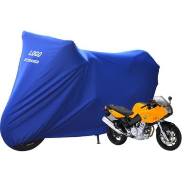 Imagem de Capa Para Moto BMW F 800 S De Tecido Helanca Lycra - Mz, Azul