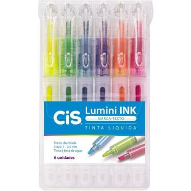 Imagem de Caneta marca texto cis lumini ink 6 cores sertic