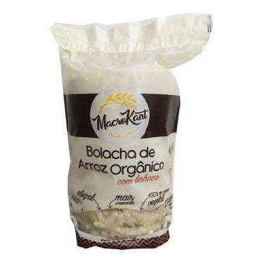 Imagem de Bolacha De Arroz Macrokant Linhaça Kit Com 3 Unid 95g