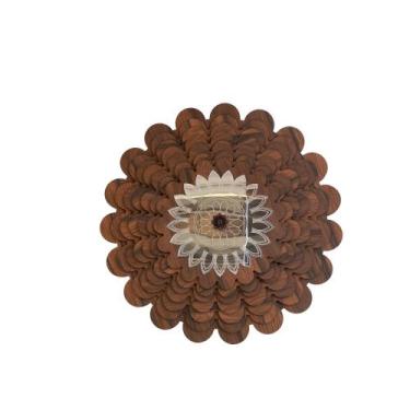 Imagem de Mandala Decorativa Ambiente Sala Quarto 85x85 38160 - CREATUS, marrom