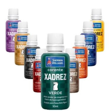 Imagem de Corante Líquido Xadrez Sherwin Williams Tintas Bisnaga Pigmento Varias