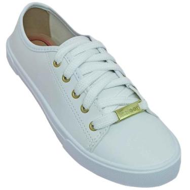 Imagem de Tênis Moleca Feminino Casual Básico Napa Sardenha, Branco, 36