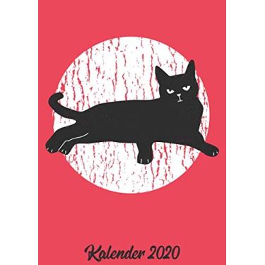 Imagem de Kalender 2020: Wochenplaner zum notieren, organisieren und planen DIN A4. Kalender/Terminkalender/Monats- / Tagesübersicht/Kontakt- / ... Katze Miau Mietze Katzenfan Katzenliebhaber