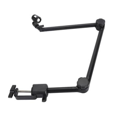 Imagem de Suporte de Braço de Telefone de 180 Graus - Suporte de Braço de Microfone de Mesa de Aço Carbono para Estúdio Broadcast R, Suporte de Telefone e Suporte para Streaming e Podcasting