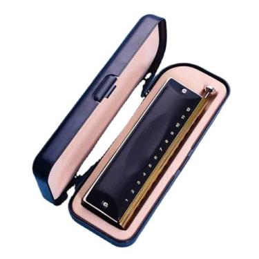 Imagem de Para Iniciantes harmônica A Gaita Cromática De 12 Buracos Possui Um Instrumento Para Tocar Diafragma(Black)