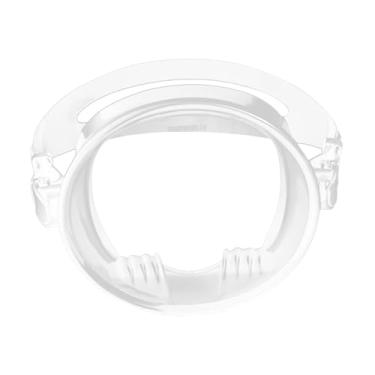 Imagem de rockible Máscara de mergulho de lente única máscara de mergulho óculos de natação para mergulho livre , Claro