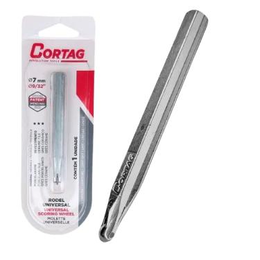 Imagem de Rodel Wídia injetada P/cortador Riscador Pisos Cortag Universal 80mm Original Profissional - Prata