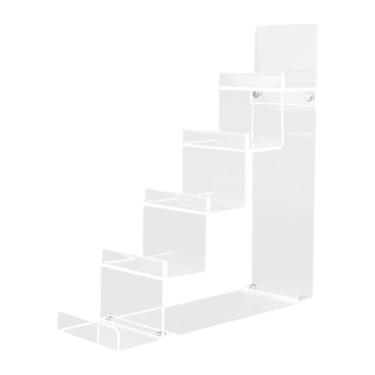 Imagem de Gralara Suporte de exibição de carteira de bolsa, prateleira de exposição, organizador de armário de bolsa, suporte de exibição de bolsa para loja de varejo, 5 Camadas Transparentes