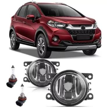 Imagem de Par Farol De Milha Universal WR-V 2016 2017 2018 2019 2020 2021 + Lâmpada