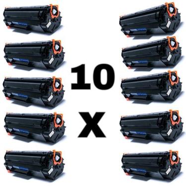 Imagem de Kit 10 Toner Universal Cb435a Ce285a cb436a P1102w M1132 M1210 P1005 P