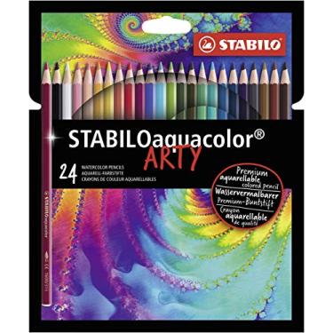 Imagem de Lápis de colorir - STABILOaquacolor ARTY - Carteira com 24 - Cores sortidas