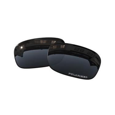 Imagem de Lentes de substituição OOWLIT compatíveis com óculos de sol Oakley TwoFace, Black Combine8™ Polarized, One Size