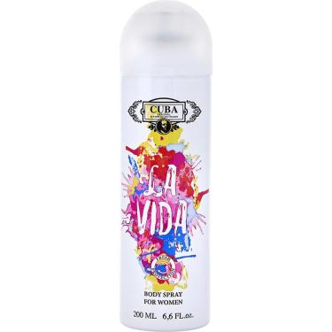 Imagem de Água De Cheiro Feminino Cuba La Vida Spray Corporal 200 Ml