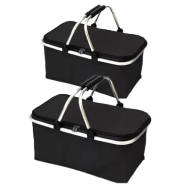 Imagem de BQYERPZ Bolsa Térmica Dobrável Cesto Grande De Piquenique 30 Litros