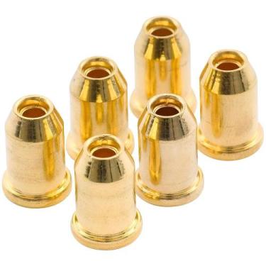 Imagem de Kit Com 06 Buchas Ferrules Douradas Para Guitarra Telecaster - RPC